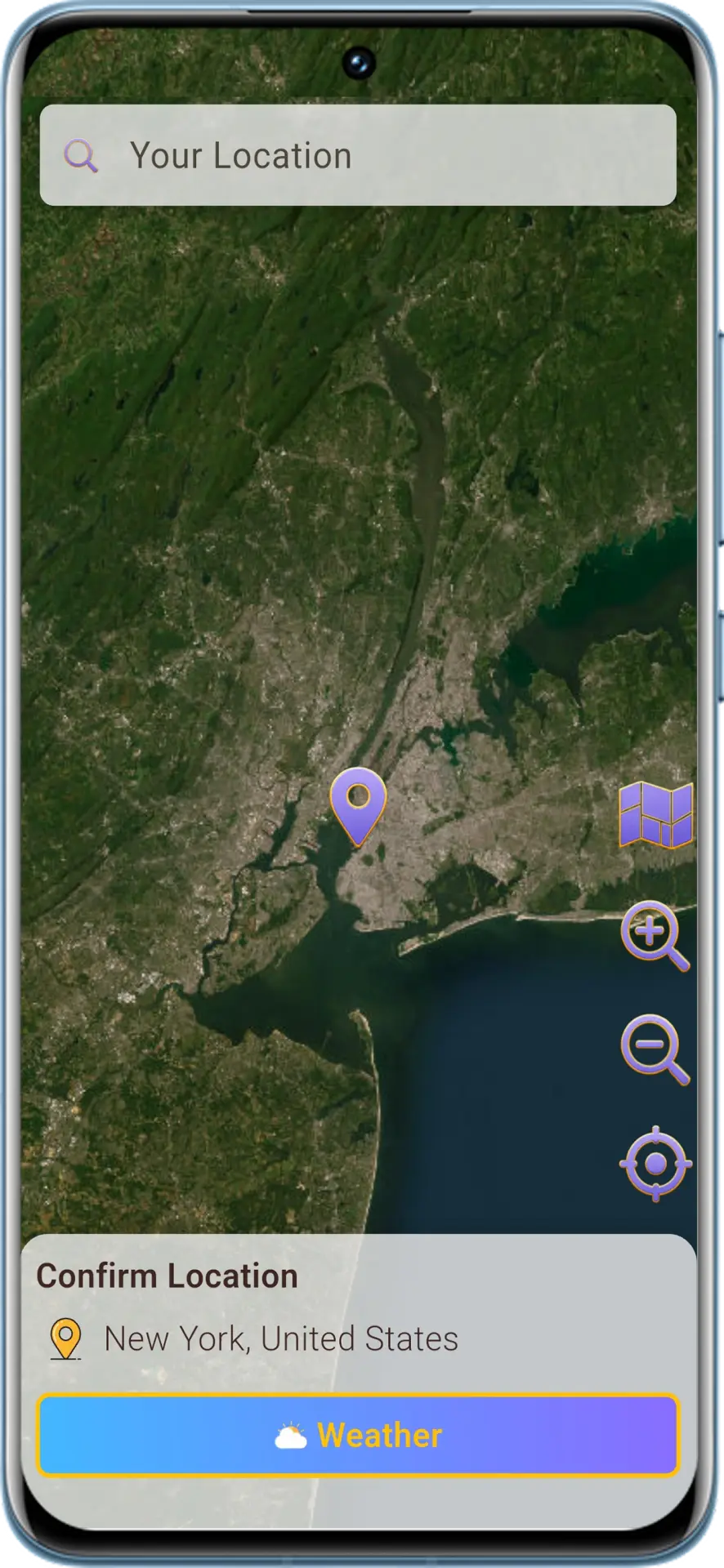 Map satellite view